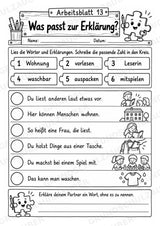 Die Wörterwerkstatt | Wortbausteine, Wortbildung & Wortstamm | Wortfamilien, Vorsilben & Nachsilben | 20 Arbeitsblätter Deutsch Klasse 2–3 – Materialseite 17