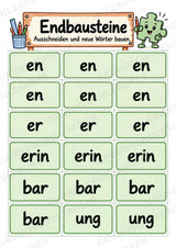 Die Wörterwerkstatt | Wortbausteine, Wortbildung & Wortstamm | Wortfamilien, Vorsilben & Nachsilben | 20 Arbeitsblätter Deutsch Klasse 2–3 – Materialseite 28