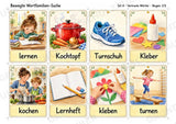 Bewegte Wortfamilien-Suche | Wortstamm üben | 32 Wortkarten | Bewegungsspiel Deutsch Grundschule Klasse 2–3 | 3-fach differenziert – Materialseite 3