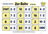Einmaleins-Domino | 9 Rechenspiele zu den Reihen 2–10 | Mathe Klasse 2–3 | Mit Lösungen – Materialseite 3