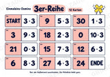 Einmaleins-Domino | 9 Rechenspiele zu den Reihen 2–10 | Mathe Klasse 2–3 | Mit Lösungen – Materialseite 4
