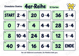 Einmaleins-Domino | 9 Rechenspiele zu den Reihen 2–10 | Mathe Klasse 2–3 | Mit Lösungen – Materialseite 5