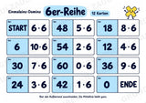 Einmaleins-Domino | 9 Rechenspiele zu den Reihen 2–10 | Mathe Klasse 2–3 | Mit Lösungen – Materialseite 7