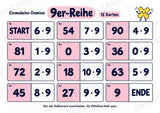 Einmaleins-Domino | 9 Rechenspiele zu den Reihen 2–10 | Mathe Klasse 2–3 | Mit Lösungen – Materialseite 10