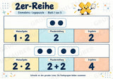 Einmaleins-Legepuzzle | 90 Lernpuzzles zum kleinen 1x1 | Reihen 2–10 | Mathematik Klasse 2–3 – Materialseite 3