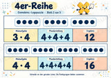 Einmaleins-Legepuzzle | 90 Lernpuzzles zum kleinen 1x1 | Reihen 2–10 | Mathematik Klasse 2–3 – Materialseite 14