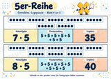 Einmaleins-Legepuzzle | 90 Lernpuzzles zum kleinen 1x1 | Reihen 2–10 | Mathematik Klasse 2–3 – Materialseite 21
