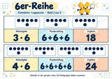 Einmaleins-Legepuzzle | 90 Lernpuzzles zum kleinen 1x1 | Reihen 2–10 | Mathematik Klasse 2–3 – Materialseite 24