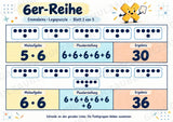 Einmaleins-Legepuzzle | 90 Lernpuzzles zum kleinen 1x1 | Reihen 2–10 | Mathematik Klasse 2–3 – Materialseite 25