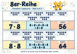 Einmaleins-Legepuzzle | 90 Lernpuzzles zum kleinen 1x1 | Reihen 2–10 | Mathematik Klasse 2–3 – Materialseite 36