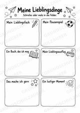 Abschiedsbuch Grundschule Klasse 4 | Erinnerungsheft mit Freundeseiten, Steckbrief und Zukunftsbrief – Materialseite 6