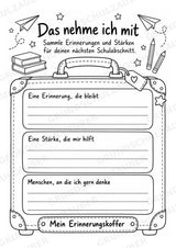 Abschiedsbuch Grundschule Klasse 4 | Erinnerungsheft mit Freundeseiten, Steckbrief und Zukunftsbrief – Materialseite 9