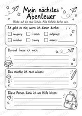Abschiedsbuch Grundschule Klasse 4 | Erinnerungsheft mit Freundeseiten, Steckbrief und Zukunftsbrief – Materialseite 10