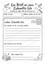 Abschiedsbuch Grundschule Klasse 4 | Erinnerungsheft mit Freundeseiten, Steckbrief und Zukunftsbrief – Materialseite 11
