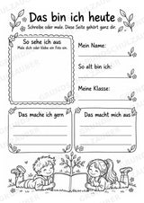 Abschiedsbuch Grundschule Klasse 4 | Gemeinsam gewachsen – Erinnerungsbaum, Freundeseiten und Mutmachkarten – Materialseite 2