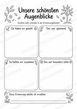 Abschiedsbuch Grundschule Klasse 4 | Gemeinsam gewachsen – Erinnerungsbaum, Freundeseiten und Mutmachkarten – Materialseite 6