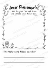 Abschiedsbuch Grundschule Klasse 4 | Gemeinsam gewachsen – Erinnerungsbaum, Freundeseiten und Mutmachkarten – Materialseite 8