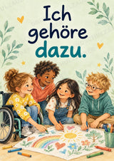 Starke Worte für jeden Tag – 10 Affirmationsposter für die Grundschule im Vektorstil – Materialseite 3