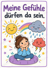 Ich bin ich! 10 Affirmationsposter für die Grundschule – Aquarell-Set – Materialseite 4