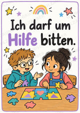 Ich bin ich! 10 Affirmationsposter für die Grundschule – Aquarell-Set – Materialseite 8