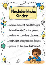 Persönlichkeitstypen und Charaktereigenschaften – 10 Poster zur Charakterisierung positiver Rollenvorbilder | Grundschule – Materialseite 3