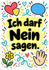 Bunte Mutmacher – 10 Affirmationsposter für die Grundschule | Positive Sprüche im Kritzelstil – Materialseite 7