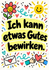 Bunte Mutmacher – 10 Affirmationsposter für die Grundschule | Positive Sprüche im Kritzelstil – Materialseite 10