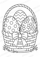 Ostereier zum Ausmalen | 10 Ausmalbilder & Malvorlagen für Ostern und Frühling in der Grundschule – Materialseite 10