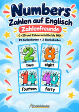 Numbers – Zahlen auf Englisch | 29 Bildkarten zu 0–20 und Zehnerschritten bis 100 – Zahlenfreunde – Cover