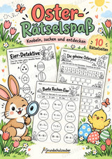 Osterrätsel für die Grundschule – 10 abwechslungsreiche Arbeitsblätter mit Lösungen – Cover