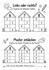 Titel: Zahlenhäuser bis 10 – Miniheft zur Zahlzerlegung mit Rechenhäusern | Mathe Klasse 1 – Materialseite 4