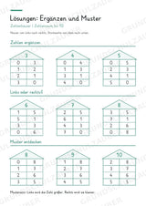 Titel: Zahlenhäuser bis 10 – Miniheft zur Zahlzerlegung mit Rechenhäusern | Mathe Klasse 1 – Materialseite 7