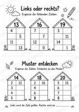 Zahlenhäuser bis 20 – Miniheft zur Zahlzerlegung, Addition und Subtraktion | Mathe Klasse 1–2 – Materialseite 4