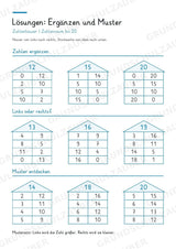 Zahlenhäuser bis 20 – Miniheft zur Zahlzerlegung, Addition und Subtraktion | Mathe Klasse 1–2 – Materialseite 7