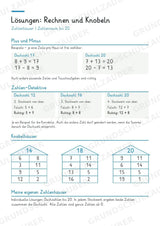 Zahlenhäuser bis 20 – Miniheft zur Zahlzerlegung, Addition und Subtraktion | Mathe Klasse 1–2 – Materialseite 8