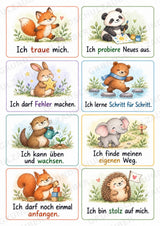 Affirmationskarten für Kinder – 32 Mutmachkarten & 32 Blankokarten | Grundschule PDF – Materialseite 3