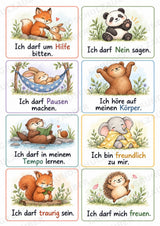 Affirmationskarten für Kinder – 32 Mutmachkarten & 32 Blankokarten | Grundschule PDF – Materialseite 4