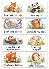 Positive Affirmation Cards for Kids – 32 Animal Cards + 32 Blank Cards | Printable PDF – Materialseite 4