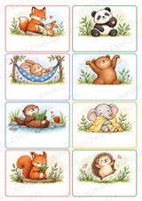 Positive Affirmation Cards for Kids – 32 Animal Cards + 32 Blank Cards | Printable PDF – Materialseite 8