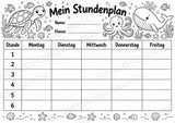 Stundenplan Meerestiere zum Ausdrucken – 3 Unterwasser-Vorlagen für die Grundschule – Materialseite 4