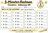 3-Minuten-Rechnen: Einmaleins bis 100 | Kleines 1×1 & Multiplikation – 10 Arbeitsblätter für Klasse 2–3 – Materialseite 4
