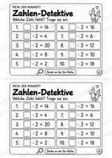 Miniheft 2er-Reihe – Kleines Einmaleins üben | 10 Heftseiten, Klasse 2, Kopiervorlagen für 2 Kinder – Materialseite 8