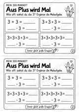 Miniheft 3er-Reihe – Einmaleins üben, Multiplikation & Malaufgaben | Mathematik Klasse 2 | 10 Heftseiten – Materialseite 4