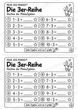 Miniheft 3er-Reihe – Einmaleins üben, Multiplikation & Malaufgaben | Mathematik Klasse 2 | 10 Heftseiten – Materialseite 6