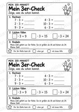 Miniheft 3er-Reihe – Einmaleins üben, Multiplikation & Malaufgaben | Mathematik Klasse 2 | 10 Heftseiten – Materialseite 11