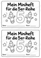 5er-Reihe üben | Einmaleins-Miniheft mit Arbeitsblättern zur Multiplikation | Mathe Klasse 2 – Materialseite 2