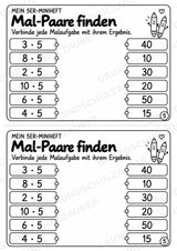 5er-Reihe üben | Einmaleins-Miniheft mit Arbeitsblättern zur Multiplikation | Mathe Klasse 2 – Materialseite 7