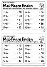 Miniheft 6er-Reihe – Einmaleins üben mit Malaufgaben & Rechengeschichten | Mathe Klasse 2 | 10 Heftseiten – Materialseite 7