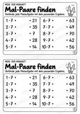 Miniheft 7er-Reihe – Einmaleins üben mit Malaufgaben & Rechengeschichten | Mathe Klasse 2 | 10 Heftseiten – Materialseite 7