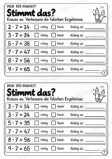 Miniheft 7er-Reihe – Einmaleins üben mit Malaufgaben & Rechengeschichten | Mathe Klasse 2 | 10 Heftseiten – Materialseite 9